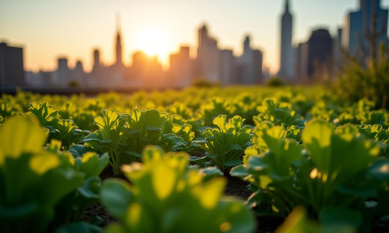 Lush organic garden in NYC